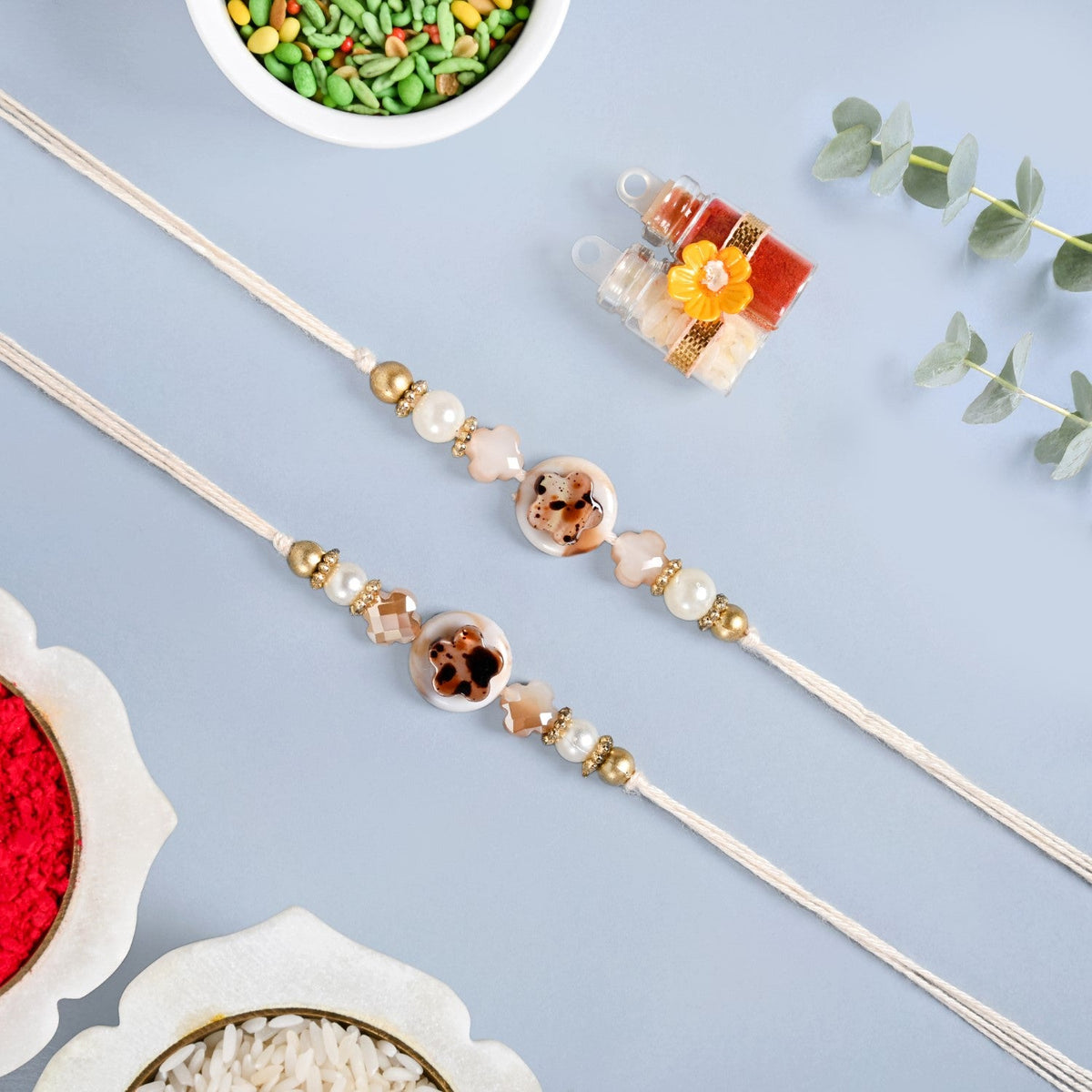 Minimalist Chic Rakhi Gift Set For Brother Nestasia