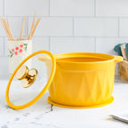 Cooking Pot with Lid Yellow Nestasia