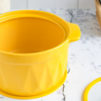 Cooking Pot with Lid Yellow Nestasia