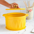 Cooking Pot with Lid Yellow Nestasia