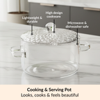 Cooking Pot With Embossed Lid 1800ml Nestasia