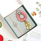 Coral Blossom Rakhi Lumba Gift Set Nestasia