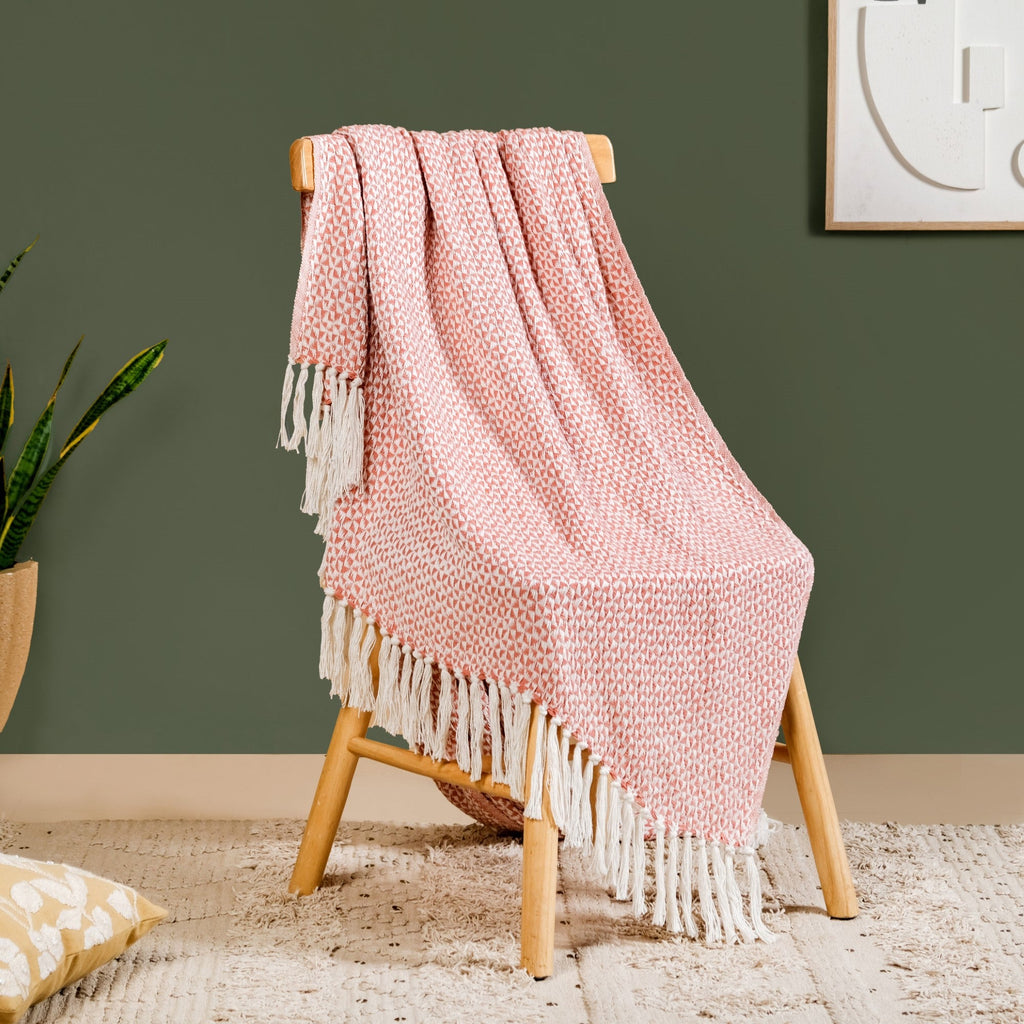 Coral Weave Pure Cotton Throw Nestasia