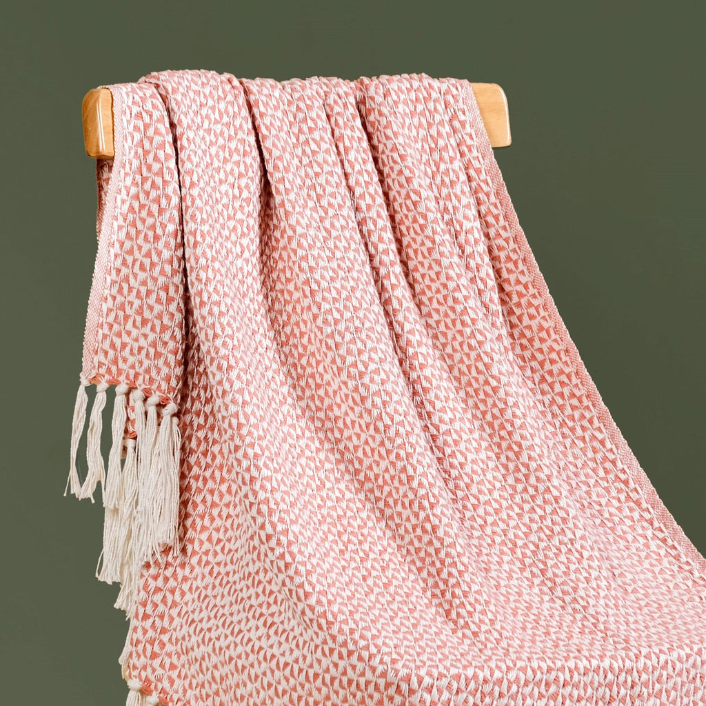 Coral Weave Pure Cotton Throw Nestasia