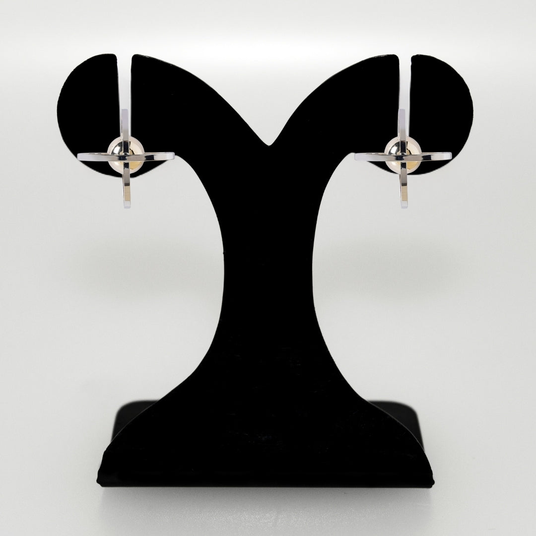 Cosmic Harmony Elliptical Drop Earrings Nestasia