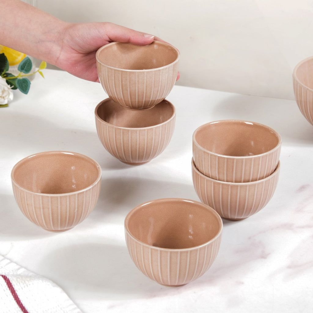 Costola Beige 16 Piece Ceramic Dinner Set For 6 Nestasia
