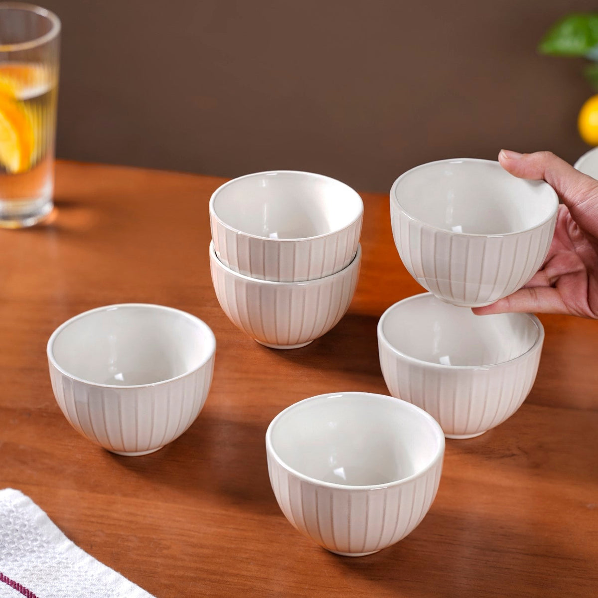 Costola Pure White 16 Piece Dinner Set For 6 Nestasia