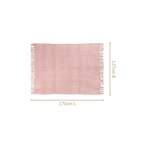 Textured Light Pink Throw Nestasia