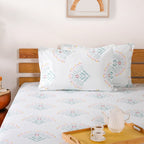 Daisy Florals King Sized Pure Cotton Bedding Set 180 TC Ultra Soft 275x275 cm Nestasia
