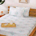 Daisy Florals King Sized Pure Cotton Bedding Set 180 TC Ultra Soft 275x275 cm Nestasia
