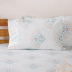 Daisy Florals King Sized Pure Cotton Bedding Set 180 TC Ultra Soft 275x275 cm Nestasia
