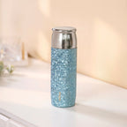 Insulated Titanium Bottle With Magnetic Lid Blue 500ml Nestasia