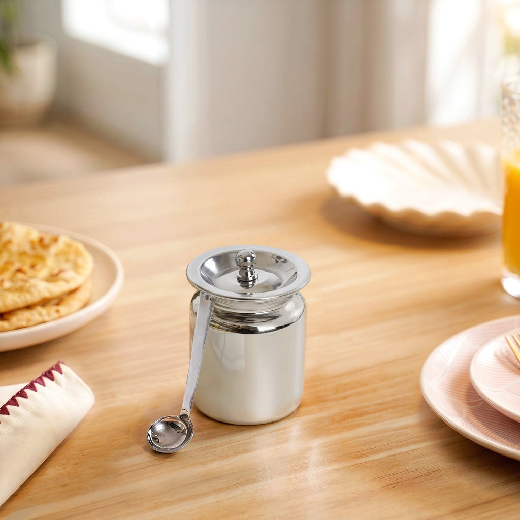 Small Ghee Pot With Spoon 200ml Nestasia