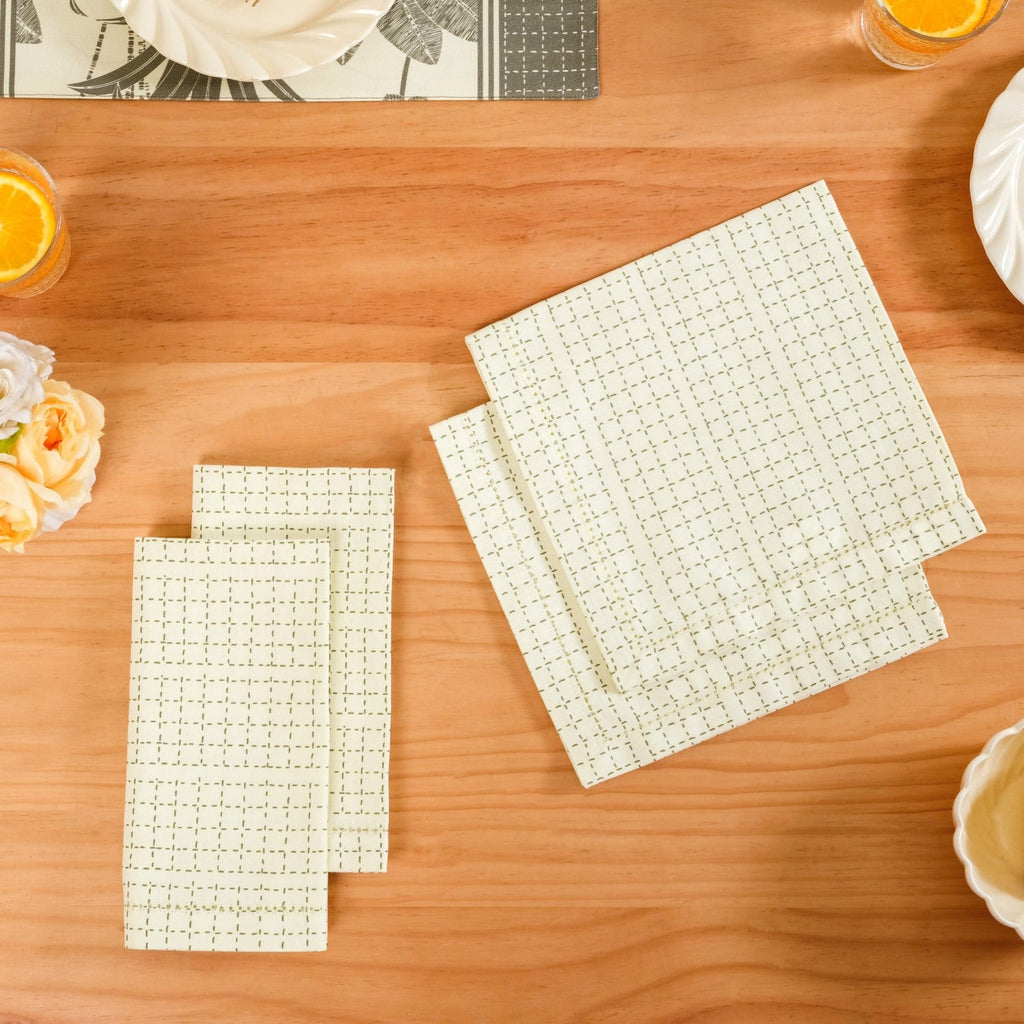 Pure Cotton Table Napkin Set Of 4 Nestasia