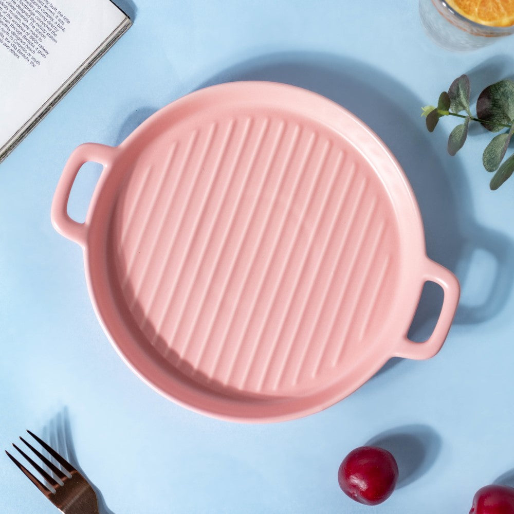 Pink Oven Plate Large Nestasia