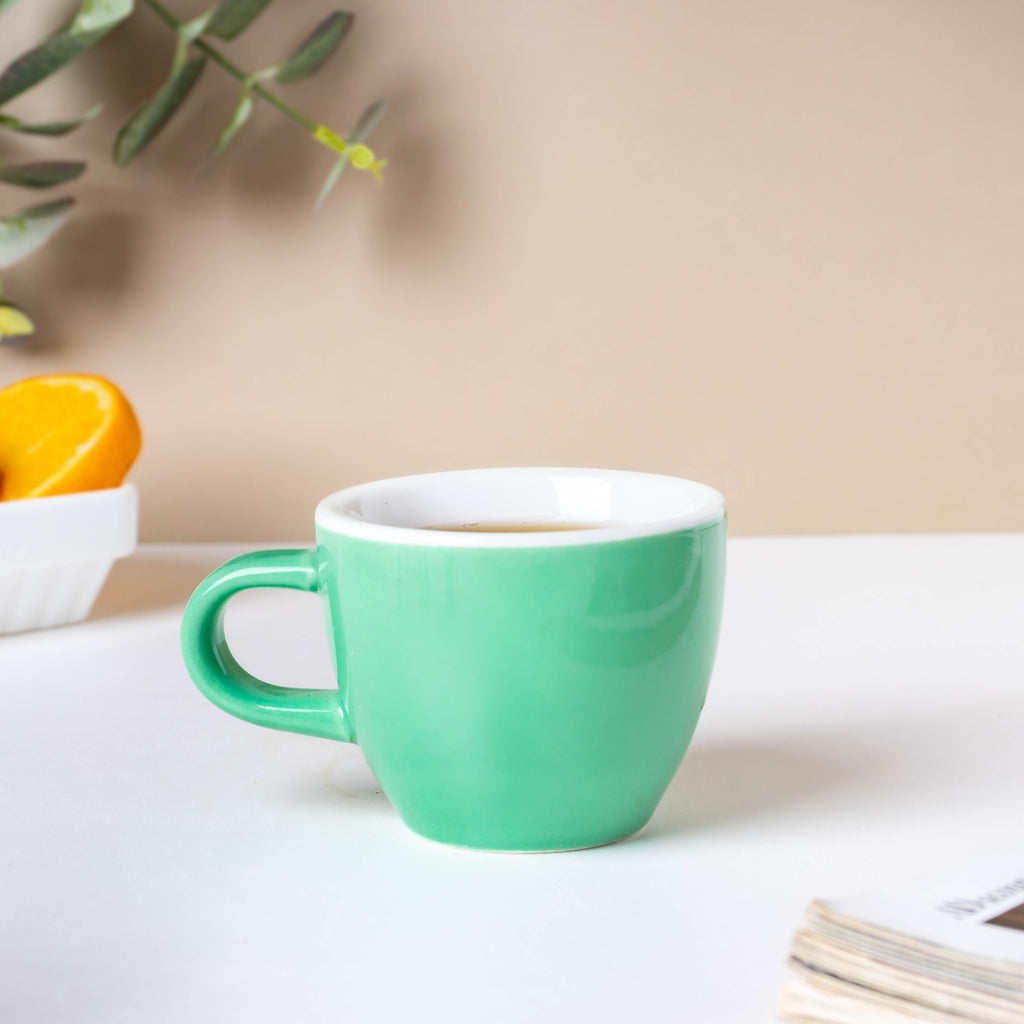 Midori Mint Green Mini Ceramic Cup 80 ml Nestasia