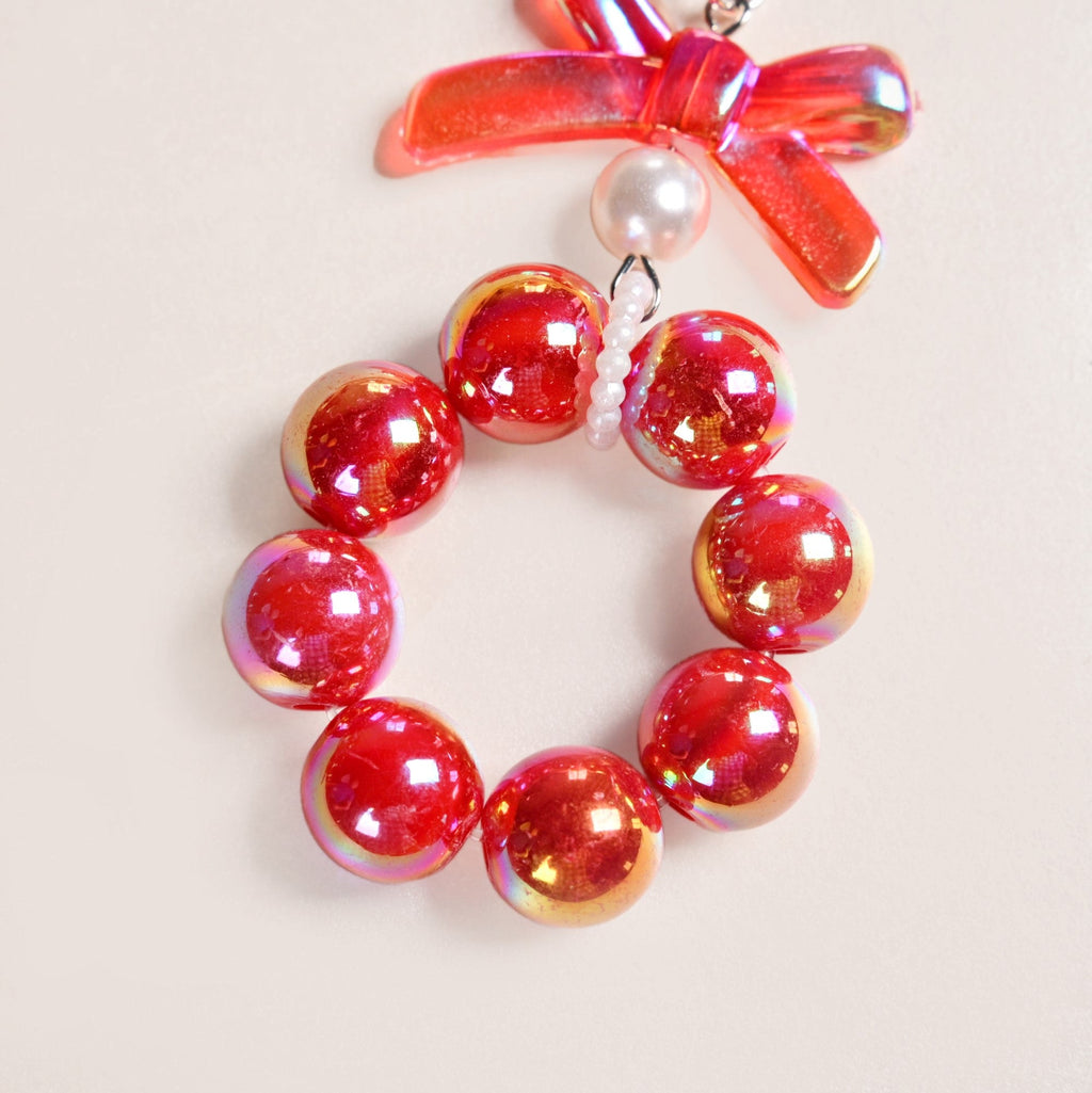 Crimson Glimmer Cute Keychain Nestasia