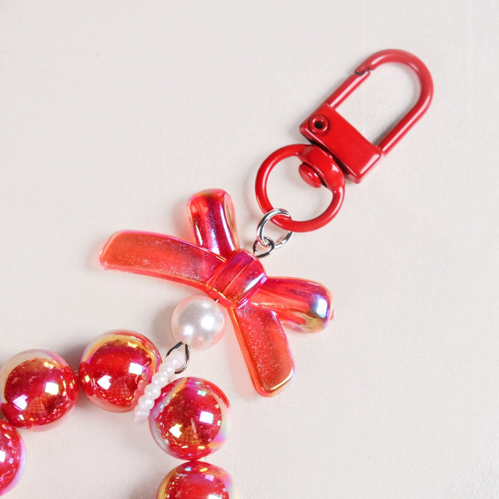 Crimson Glimmer Cute Keychain Nestasia