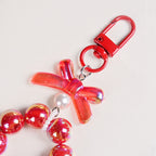 Crimson Glimmer Cute Keychain Nestasia