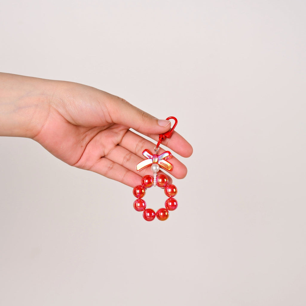 Crimson Glimmer Cute Keychain Nestasia