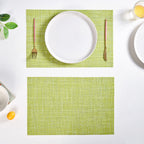 Crosshatch Green Placemat Set Of 6 Nestasia