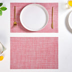 Crosshatch Red Placemat Set Of 6 Nestasia