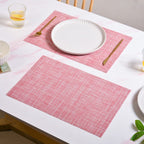 Crosshatch Red Placemat Set Of 6 Nestasia
