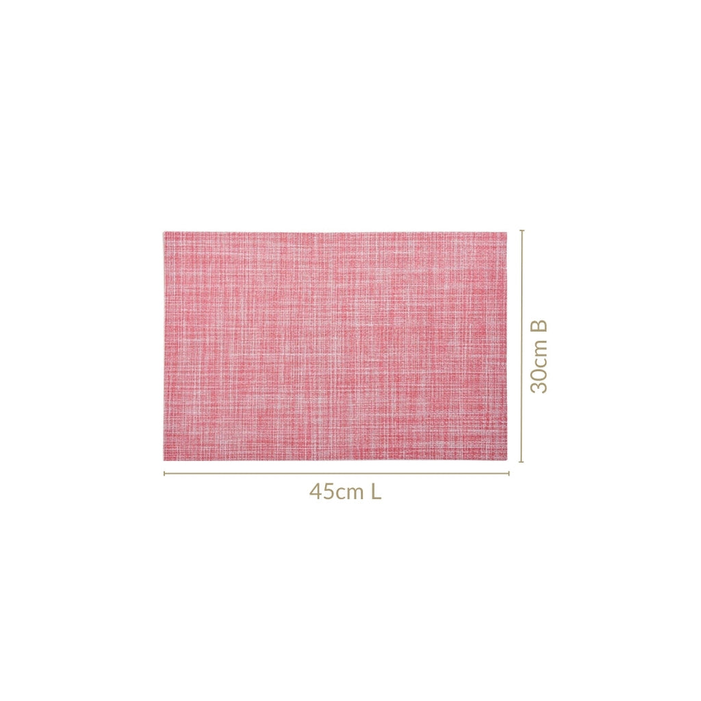 Crosshatch Red Placemat Set Of 6 Nestasia