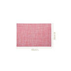 Crosshatch Red Placemat Set Of 6 Nestasia