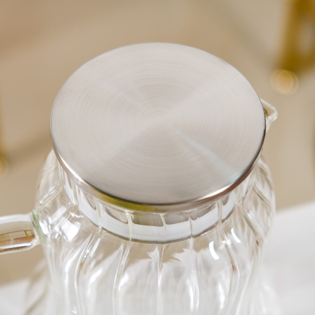 Tall Borosilicate Glass Jug 1950ml Nestasia