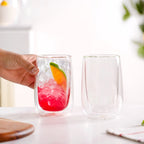 Juice Cooler Double Wall Glass Set Of 2 350ml Nestasia