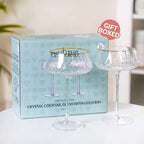 Crystal Gold Rim Cocktail Glass Set Of 2 320ml Nestasia
