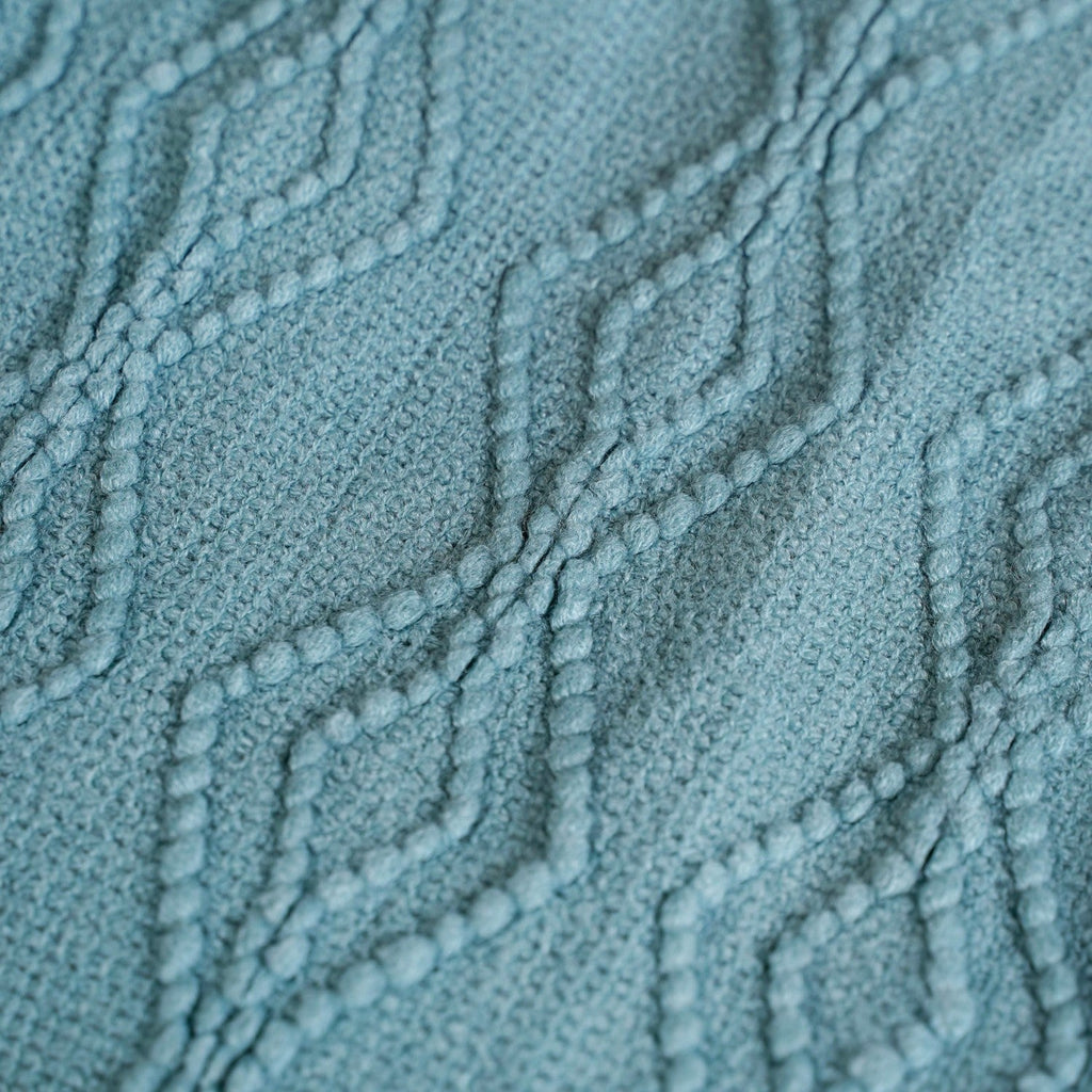 Teal Woven Throw Blanket Nestasia