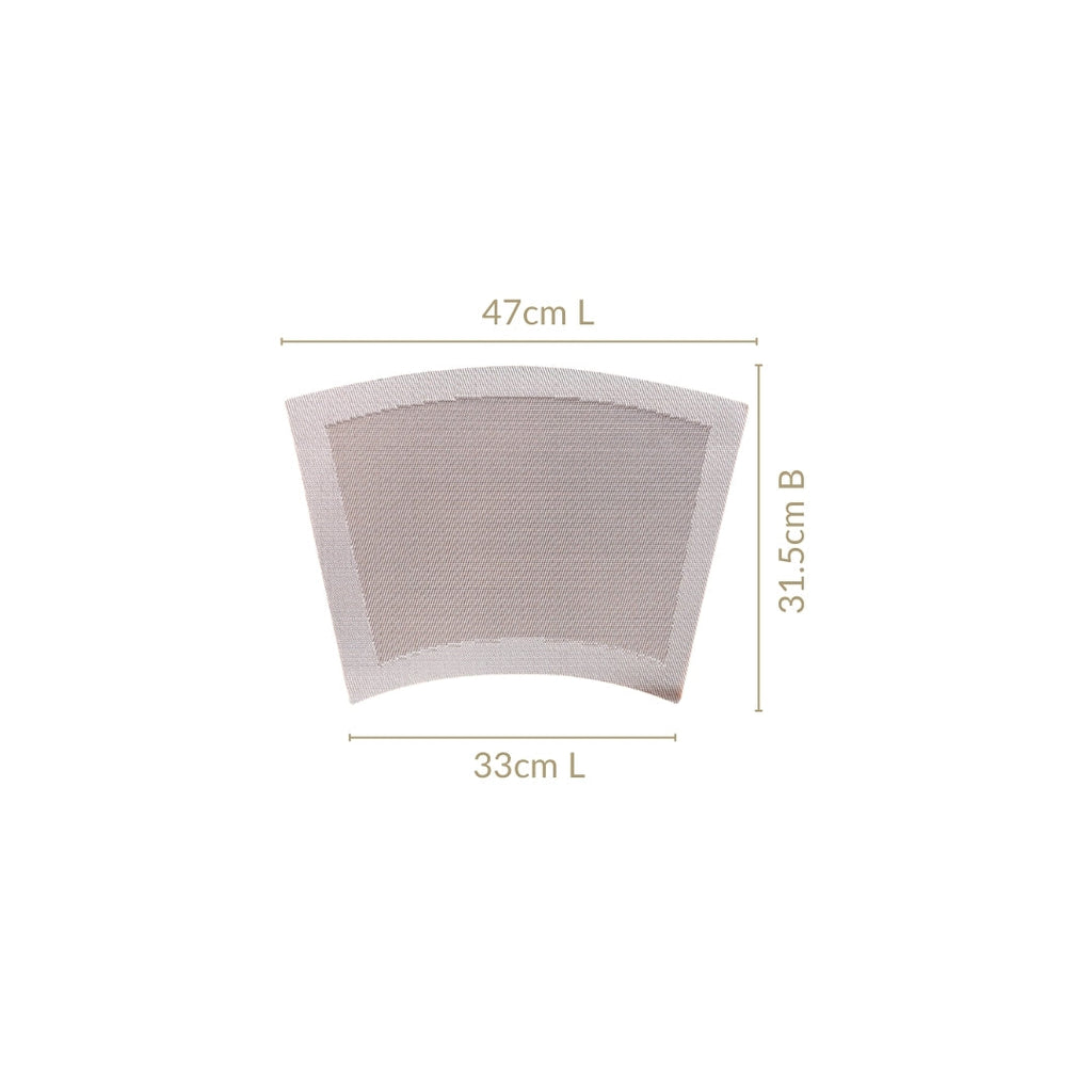 Curved Contemporary Placemat Set Of 6 Nestasia