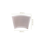 Curved Contemporary Placemat Set Of 6 Nestasia