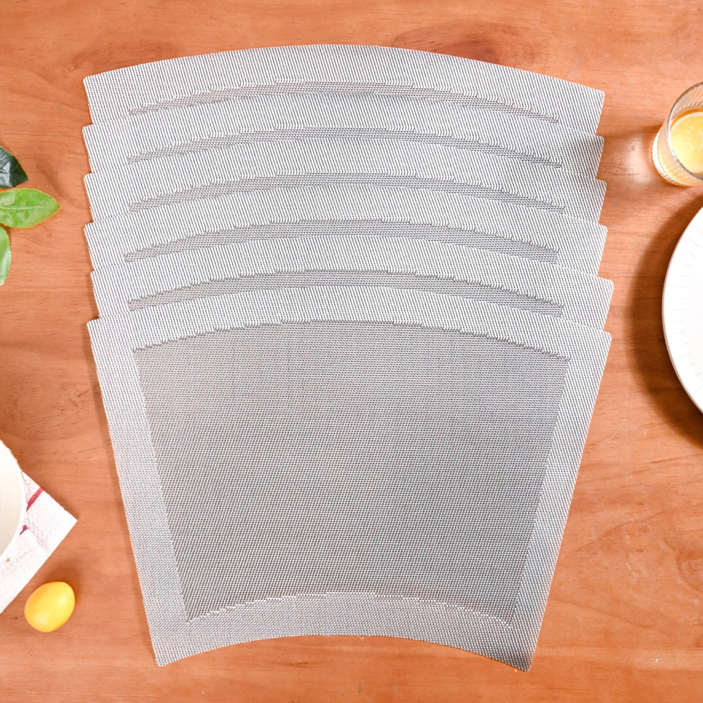 Curved Contemporary Placemat Set Of 6 Nestasia