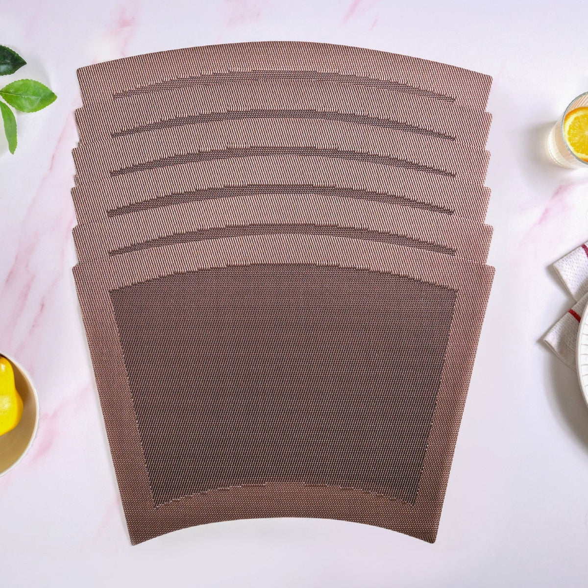 Curvy Dinner Table Mat Set Of 6 Nestasia