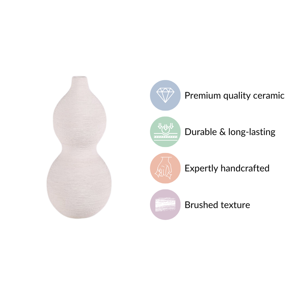 Gourd Matte Finish Flower Vase Nestasia