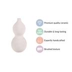 Gourd Matte Finish Flower Vase Nestasia