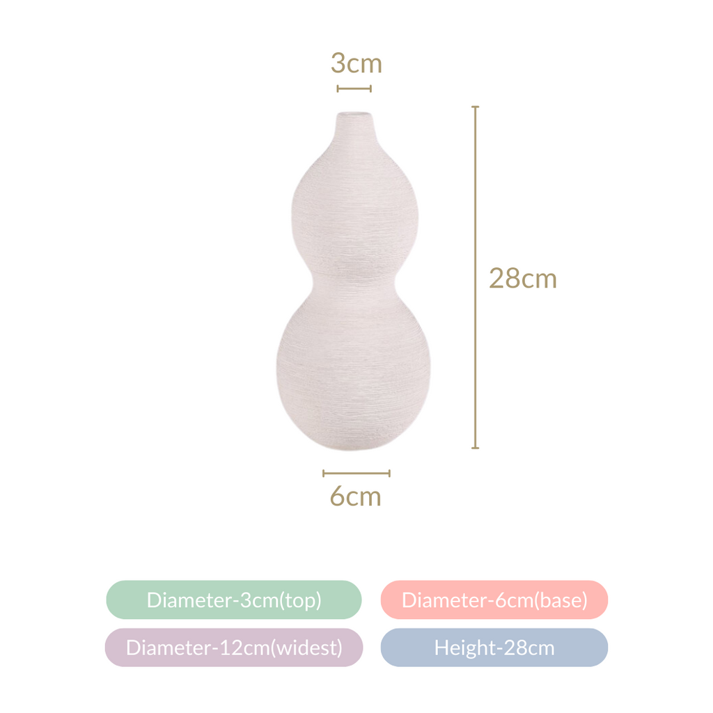 Gourd Matte Finish Flower Vase Nestasia