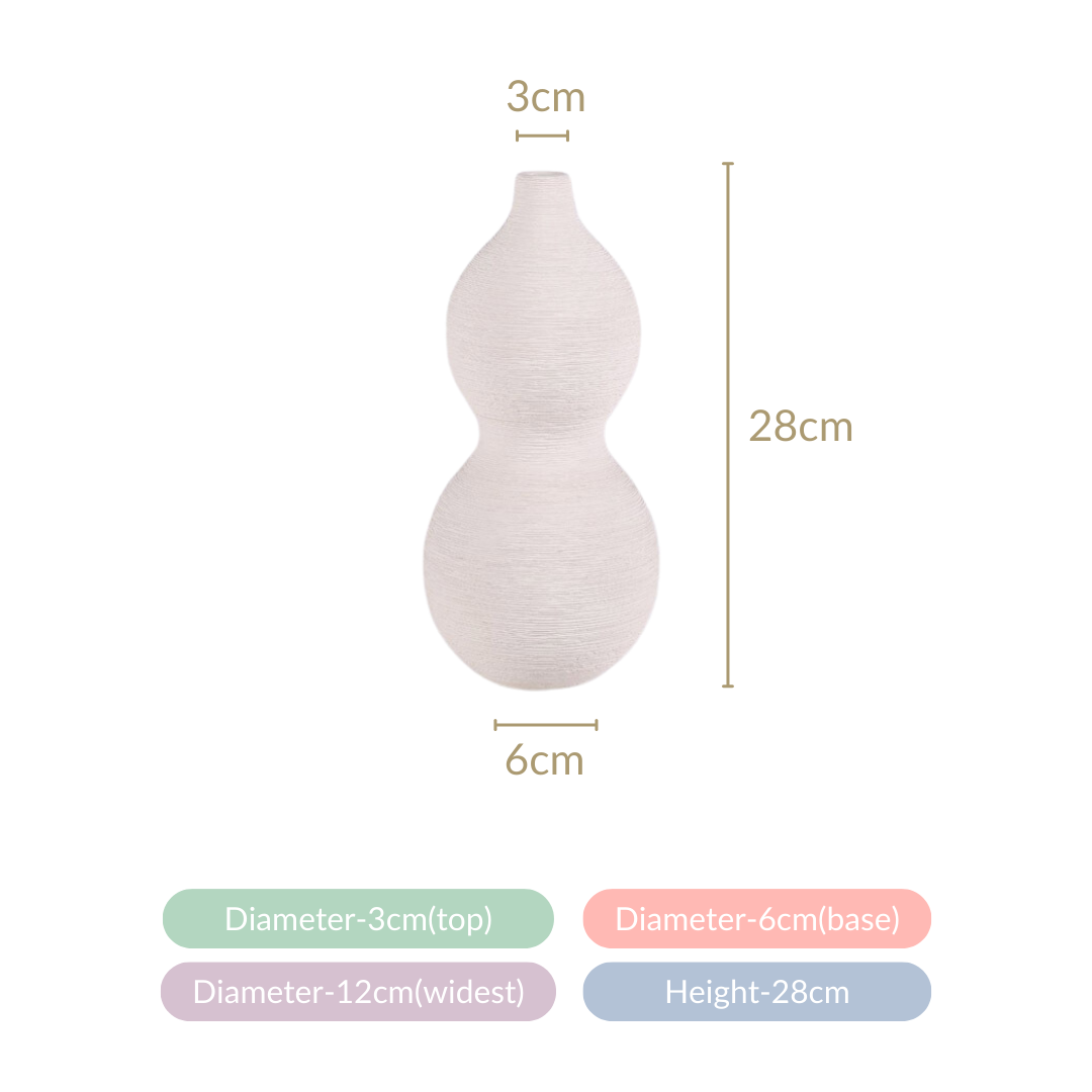 Gourd Matte Finish Flower Vase Nestasia
