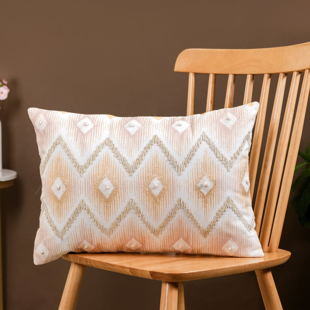 Ikat Embroidered Cushion Cover 50x35 cm Nestasia