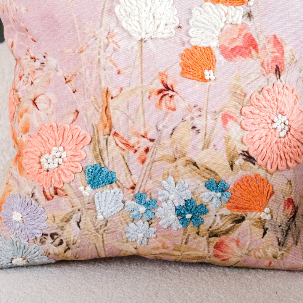 Petal Paradise Cotton Cushion Cover 40x40 cm Nestasia