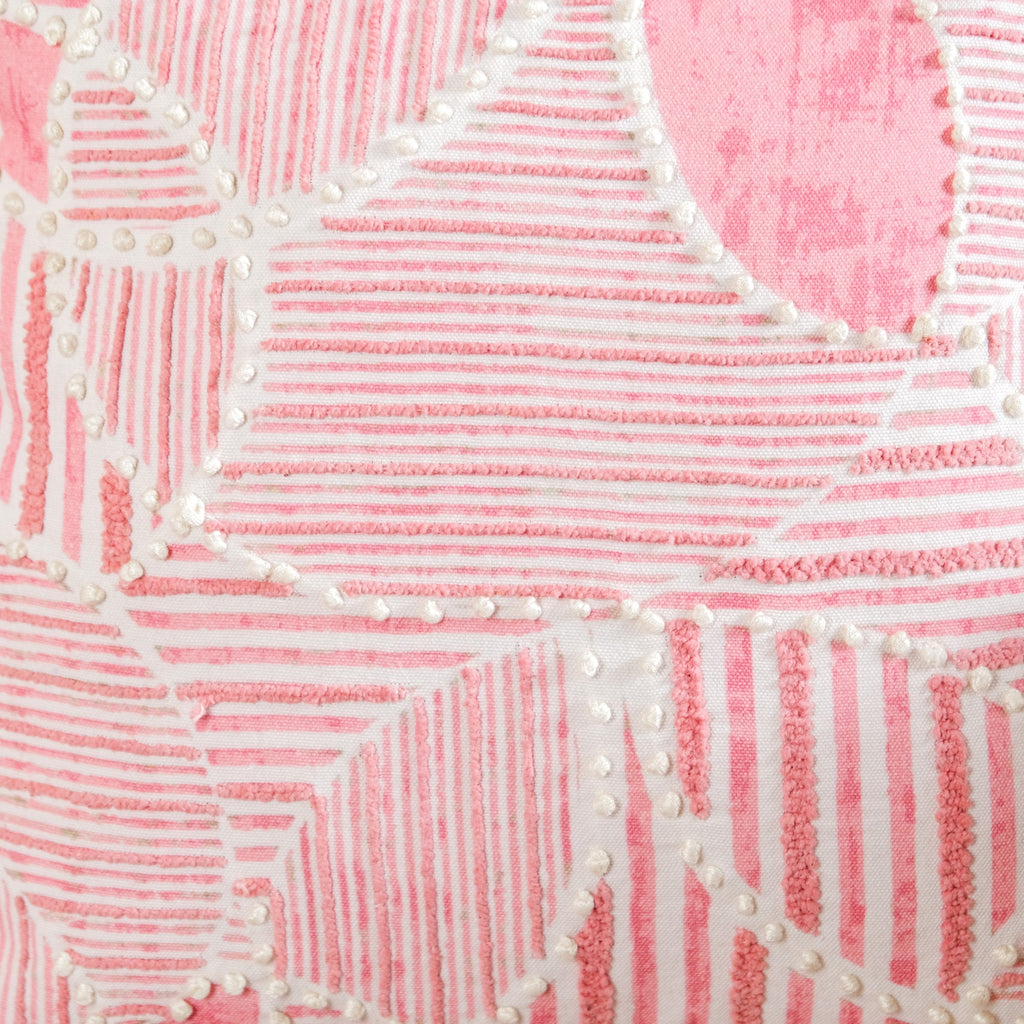 Soft Pink Embroidered Couch Cushion Cover 40x40 cm Nestasia