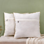 Gold Zari Floral Cushion Cover Set Of 2 Nestasia