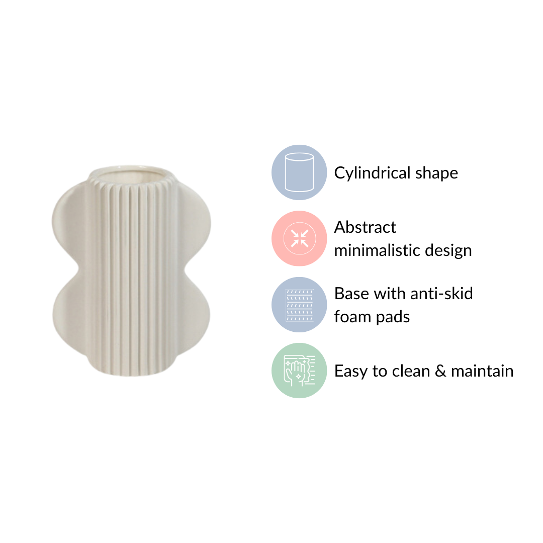 Mod Ceramic Vase With Ears Nestasia