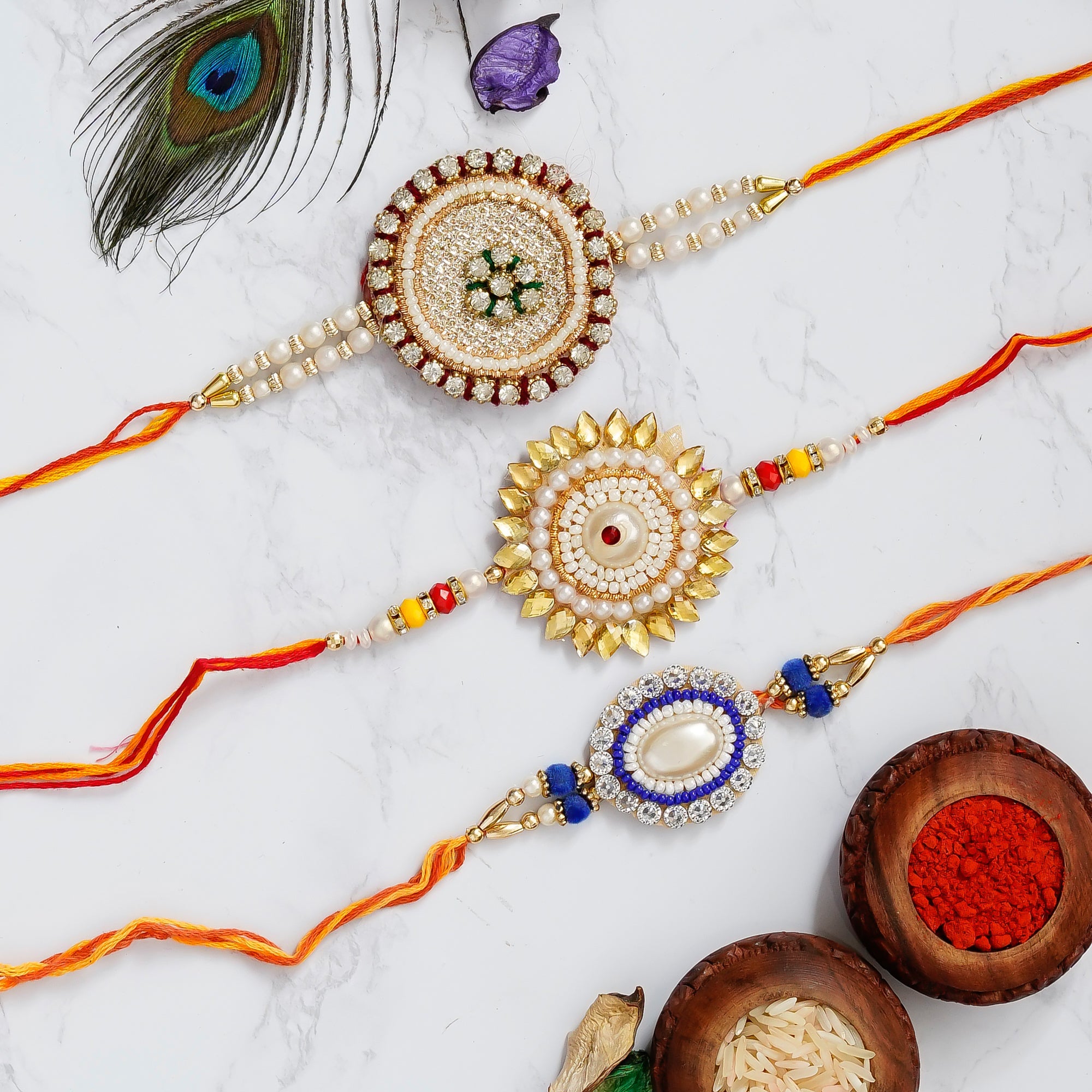 Pack of 3 Rakhis Kafalo