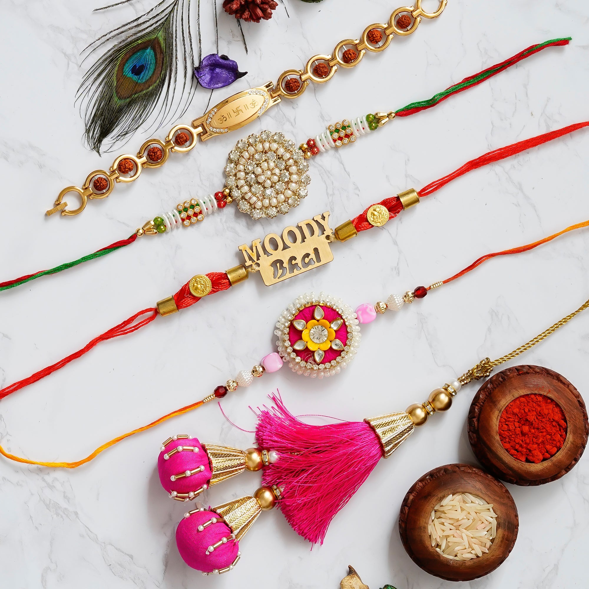 Pack of 5 Rakhis Kafalo