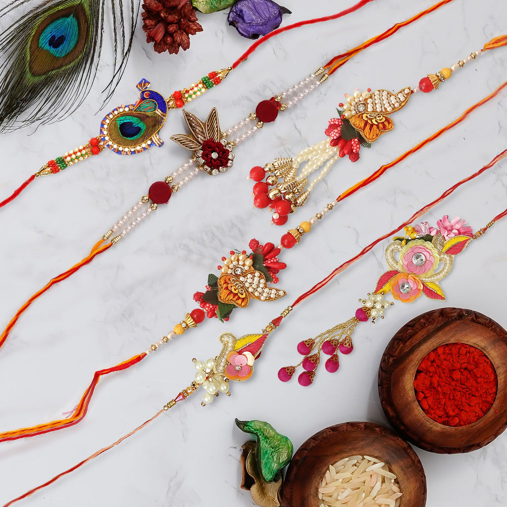 Pack of 6 Rakhis Kafalo