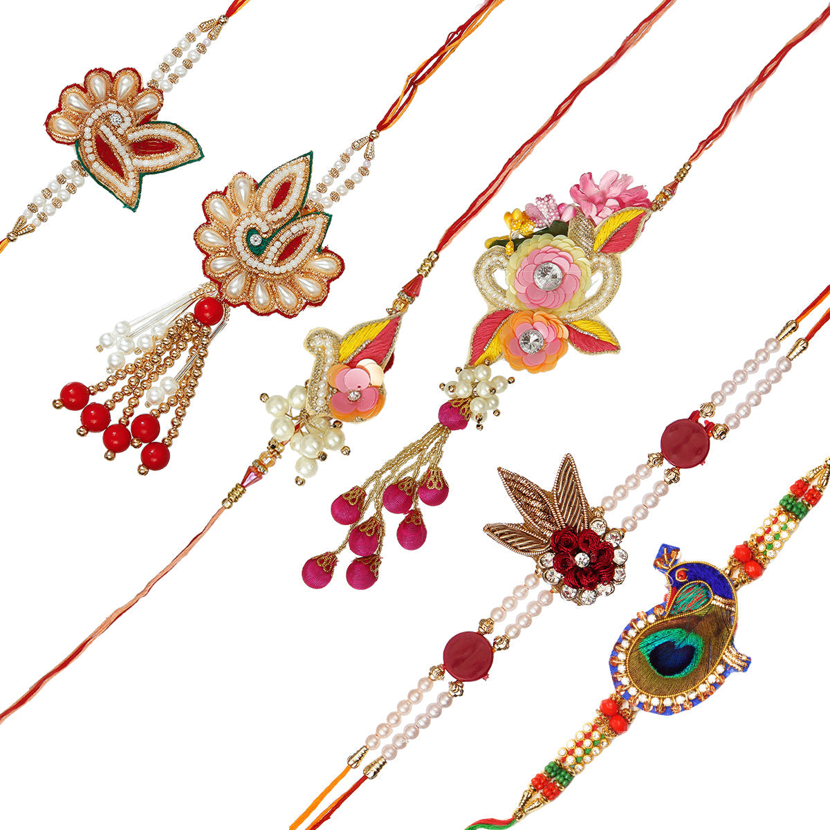 Pack of 6 Rakhis Kafalo